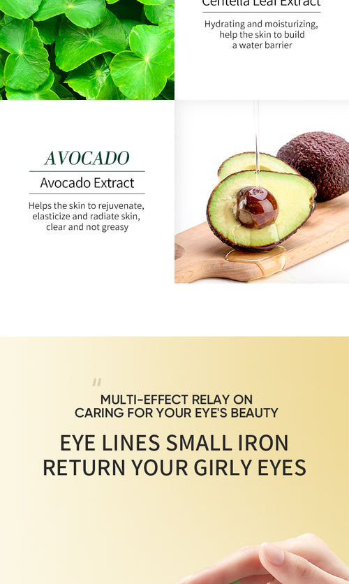 ZOZU Feuchtigkeitsspendende Avocado Augenmaske